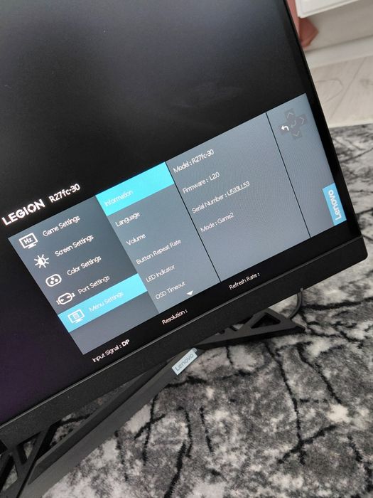 Vand monitor Gaming lenovo