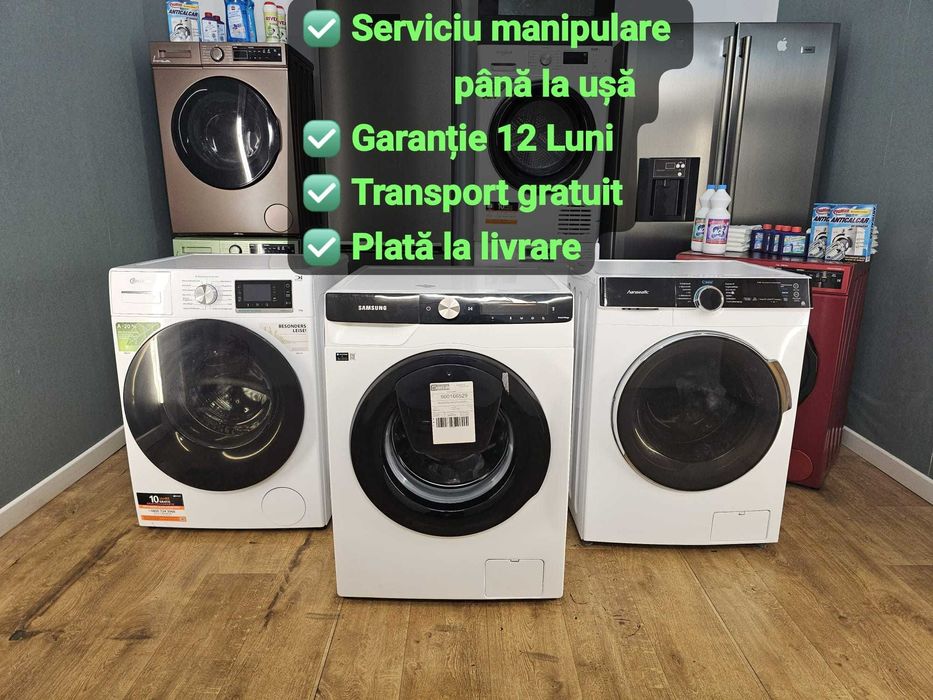 Mașini de spălat resigilate cu garanție 12 luni + retur 30 zile!