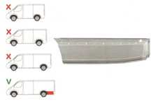 Segment reparatie aripa spate Mercedes Sprinter 2006-2018, VW Crafter 2005-2017; L=4700mm Partea Stanga, Spate, model :Extra Long lungime 1180 mm, inaltime 395 mm, in spatele rotii