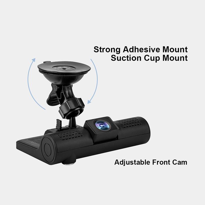 Pachet Camera auto DVR tripla, Full HD 1080P, Unghi de 170*