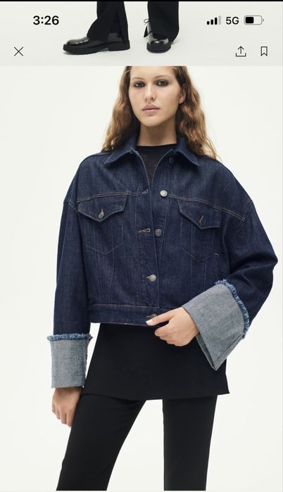 Oversized дънково яке ZARA