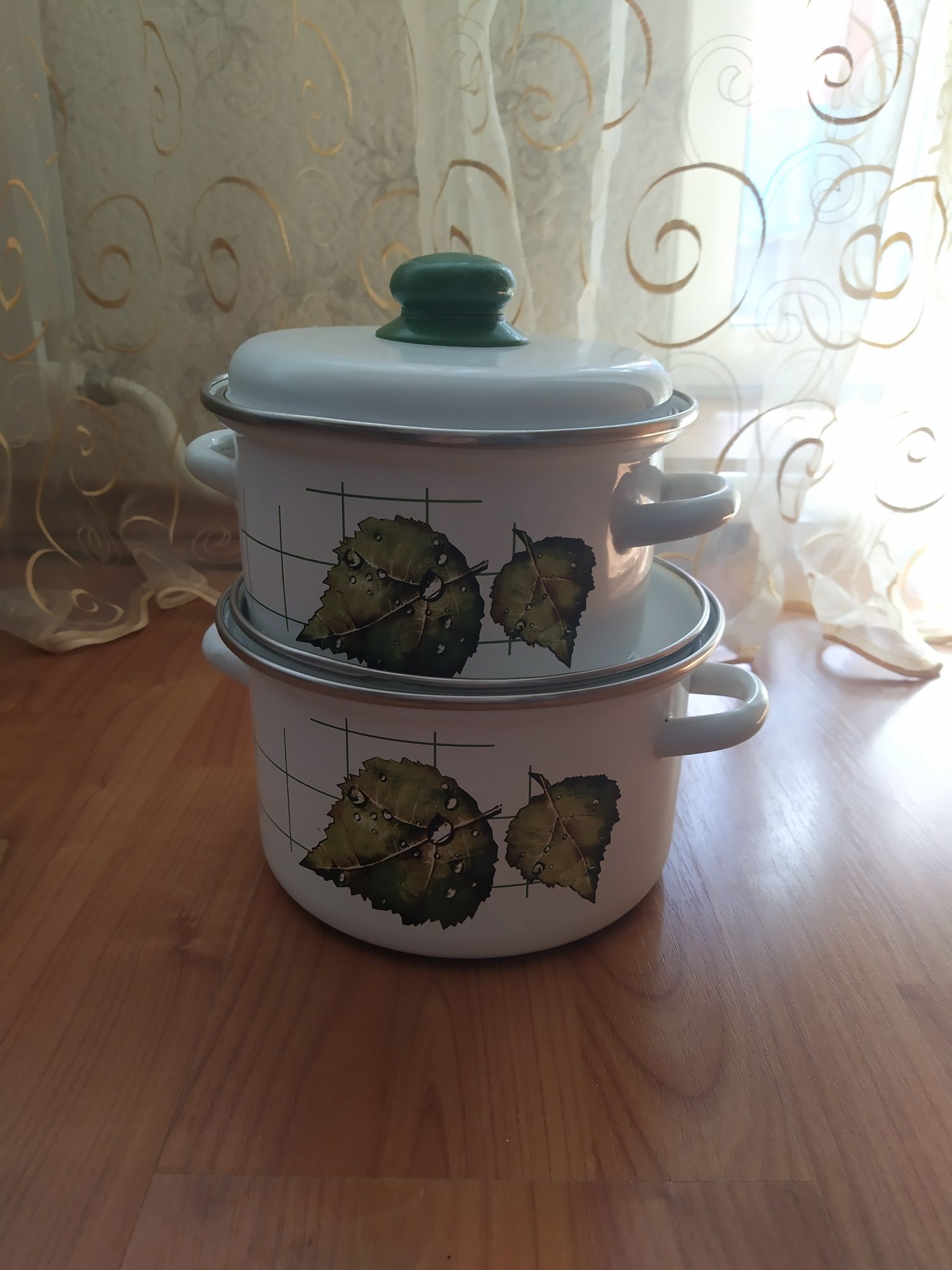 Блинница, кастрюли эмалированные