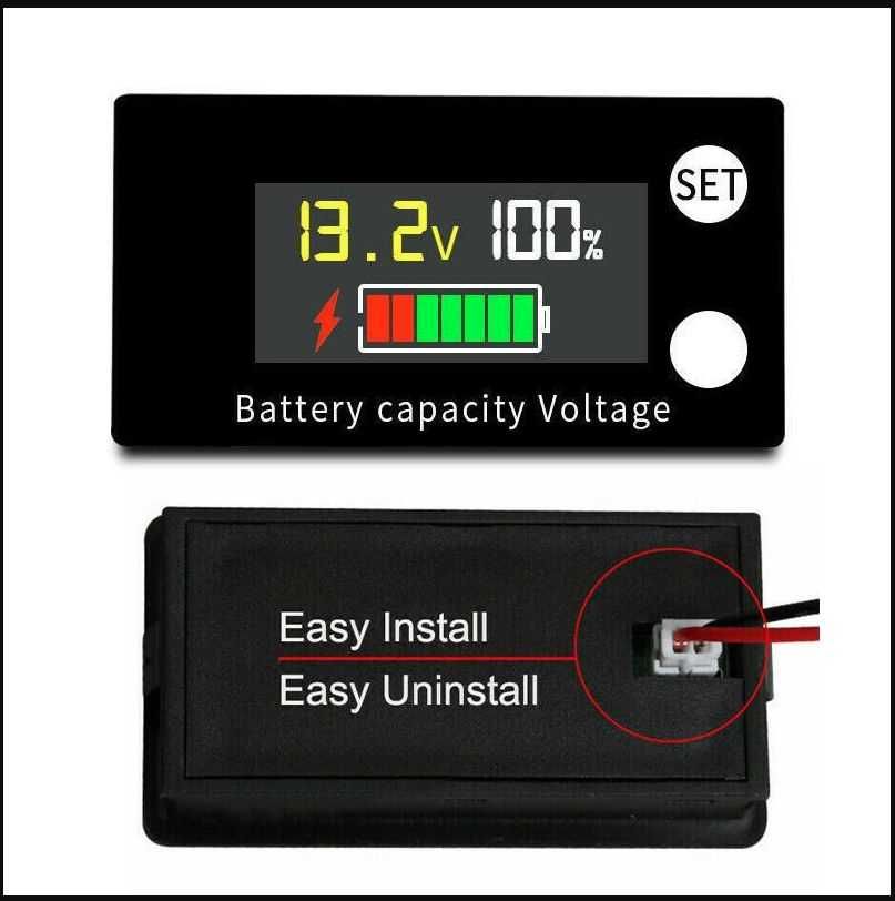 Tester monitor SOC acumulator solar fotovoltaic vehicul 8 - 100V