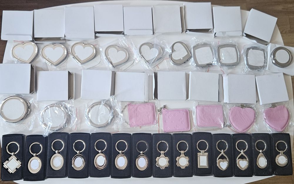 Для сублимации заготовки зеркала и брелоки