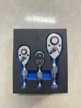 Комплект къси тресчотки 1/2", 3/8" и 1/4" 72 зъба