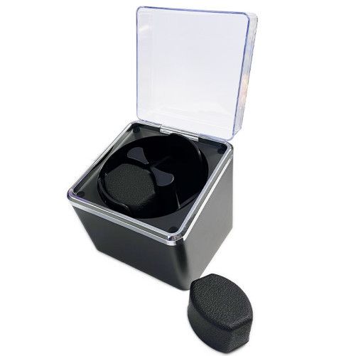 Cutie intors ceasuri automatice iUni, Watch Winder 2, Negru-Argintiu