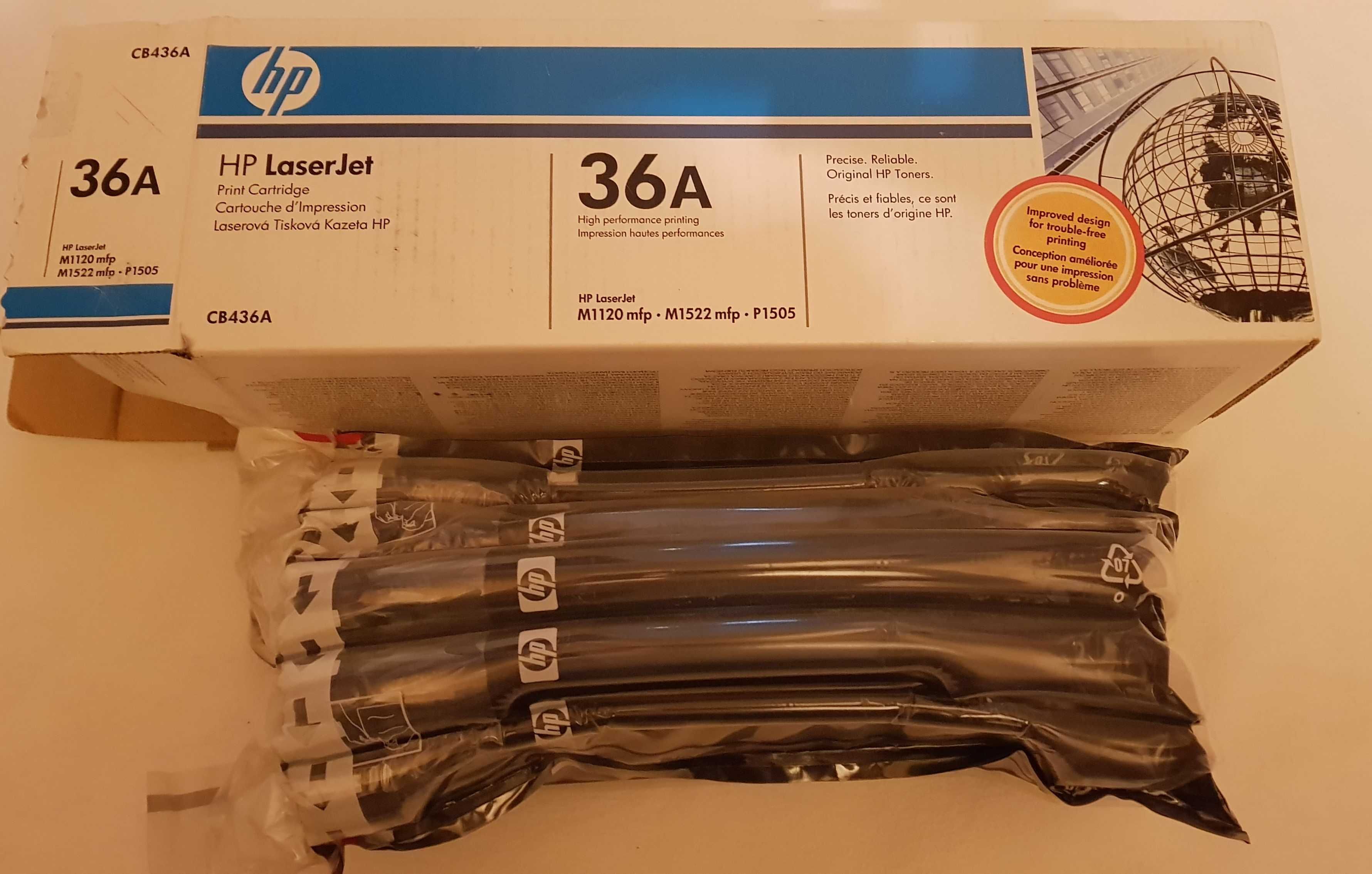 Cartus toner original HP 36A (CB436A), negru