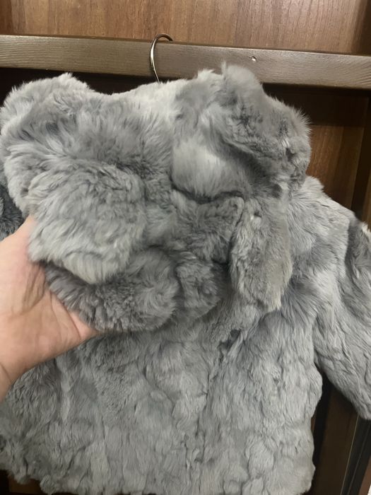 Шубка из кролика для девочки