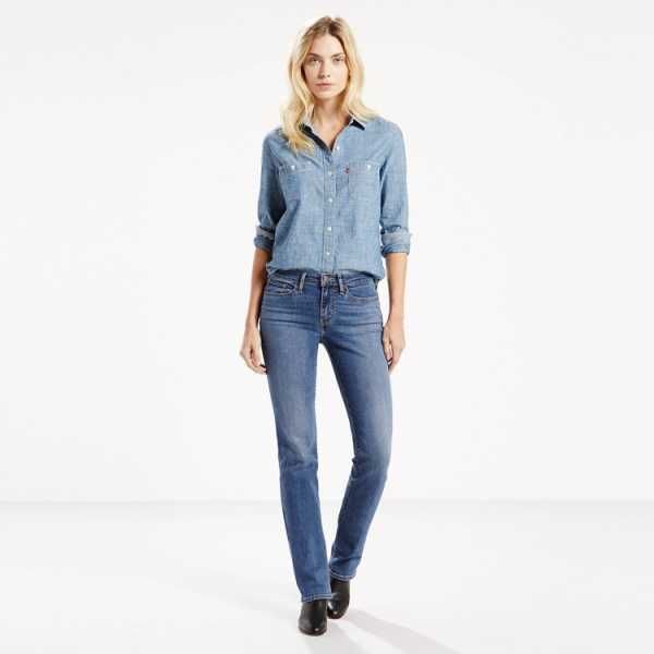 Новые женские прямые джинсы Levis