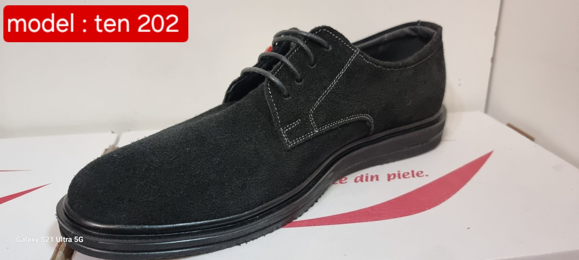 Pantofi bărbați model: TEN 202-N piele naturala interior exterior