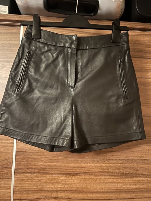 Pantaloni Mango piele naturala marimea 34