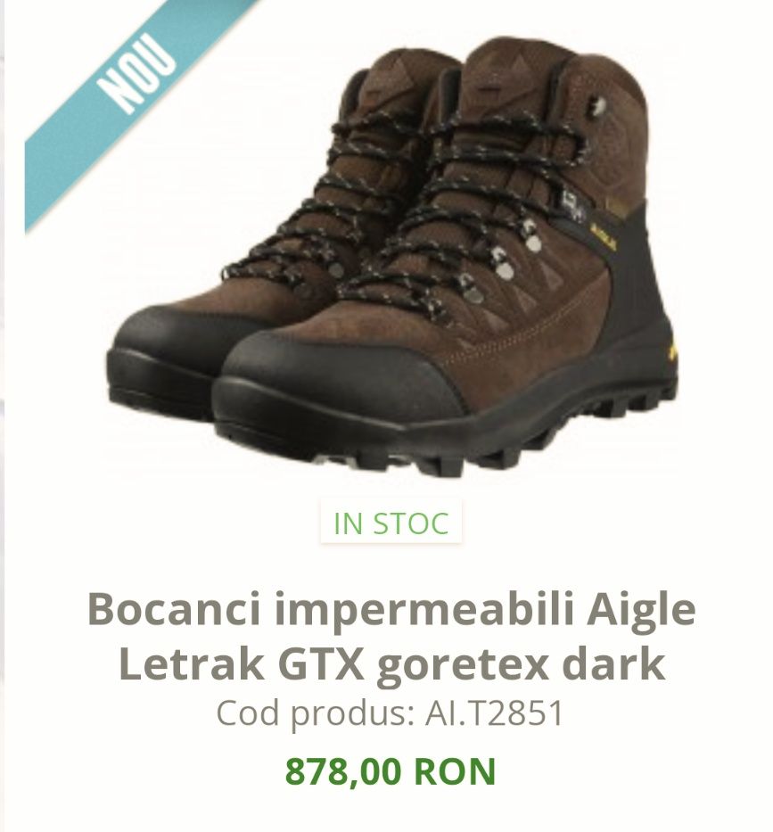 Preț fix,Ghete Aigle Gore-tex Nr40 Int25cm nu Salomon, Meindl,