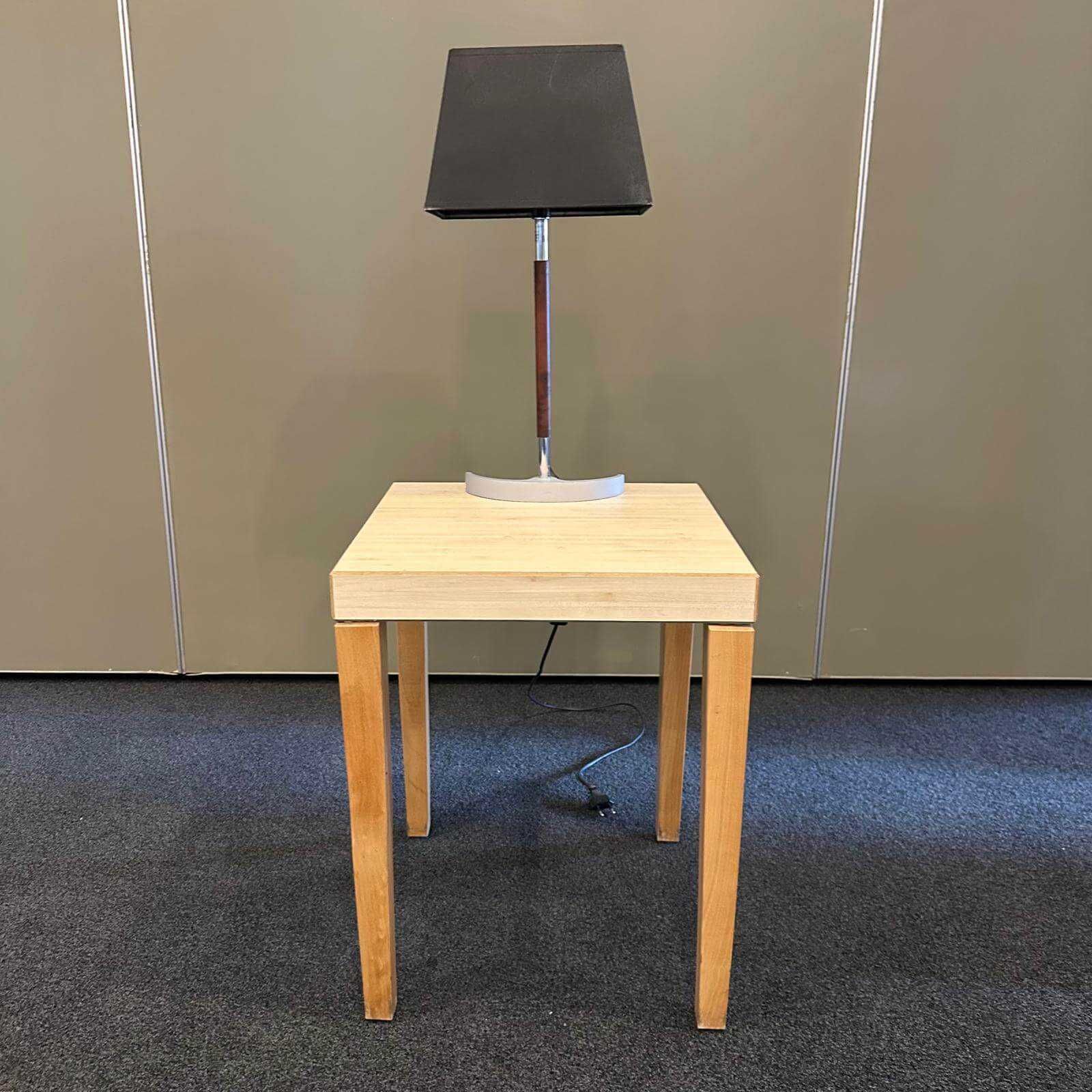 Set noptieră din lemn + lampă