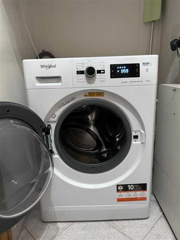 Свободностояща пералня със сушилня Whirlpool 6th Sense: 8,0 кг