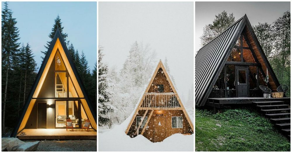 Case stil A cabane din lemn