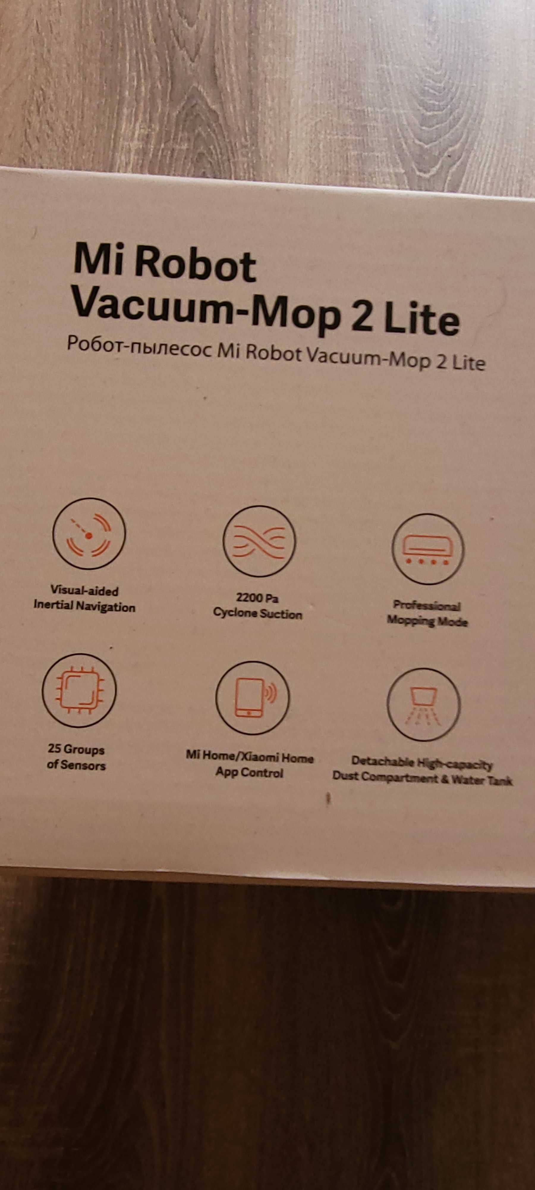 Robot de aspirare Xiaomi Mi Robot Vacuum-Mop 2 Lite, 35W, Wi-Fi