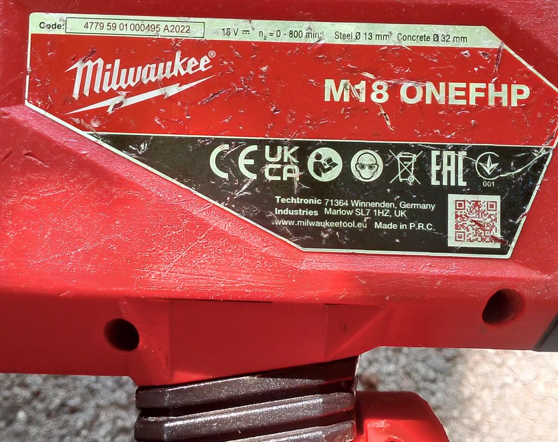 Акумулаторен перфоратор Milwaukee SDS-PLUS M18ONEFHP, SOLO,