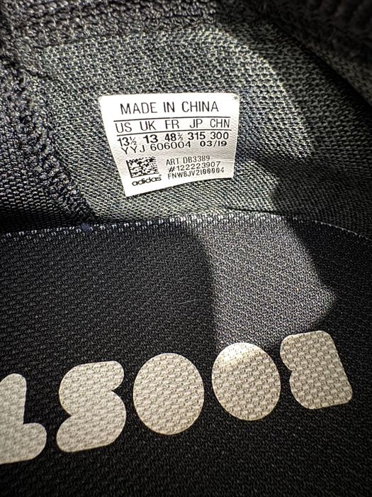 Adidas PureBoost Trainer 'Black Grey'.