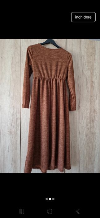 Rochie maro de toamnă