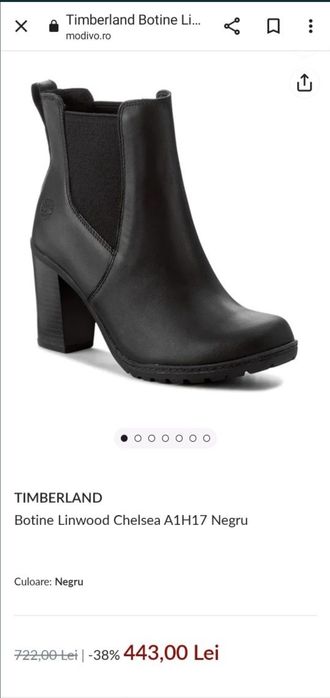 Cizme / Botine / Ghete piele Timberland Linwood Chelsea Java - 37