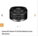 Obiectiv canon 50 mm rf f1.8  / stare perfecta ca nou
