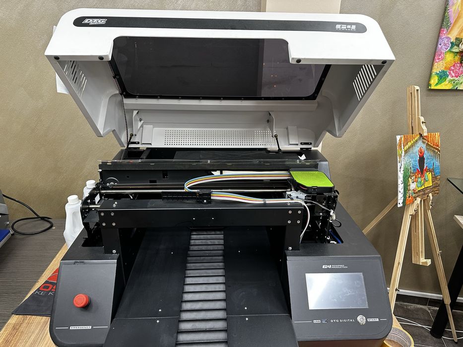 Принтер DTG G4, преса Stash ,режещ плотер GRAFTEK CE 7000-60E