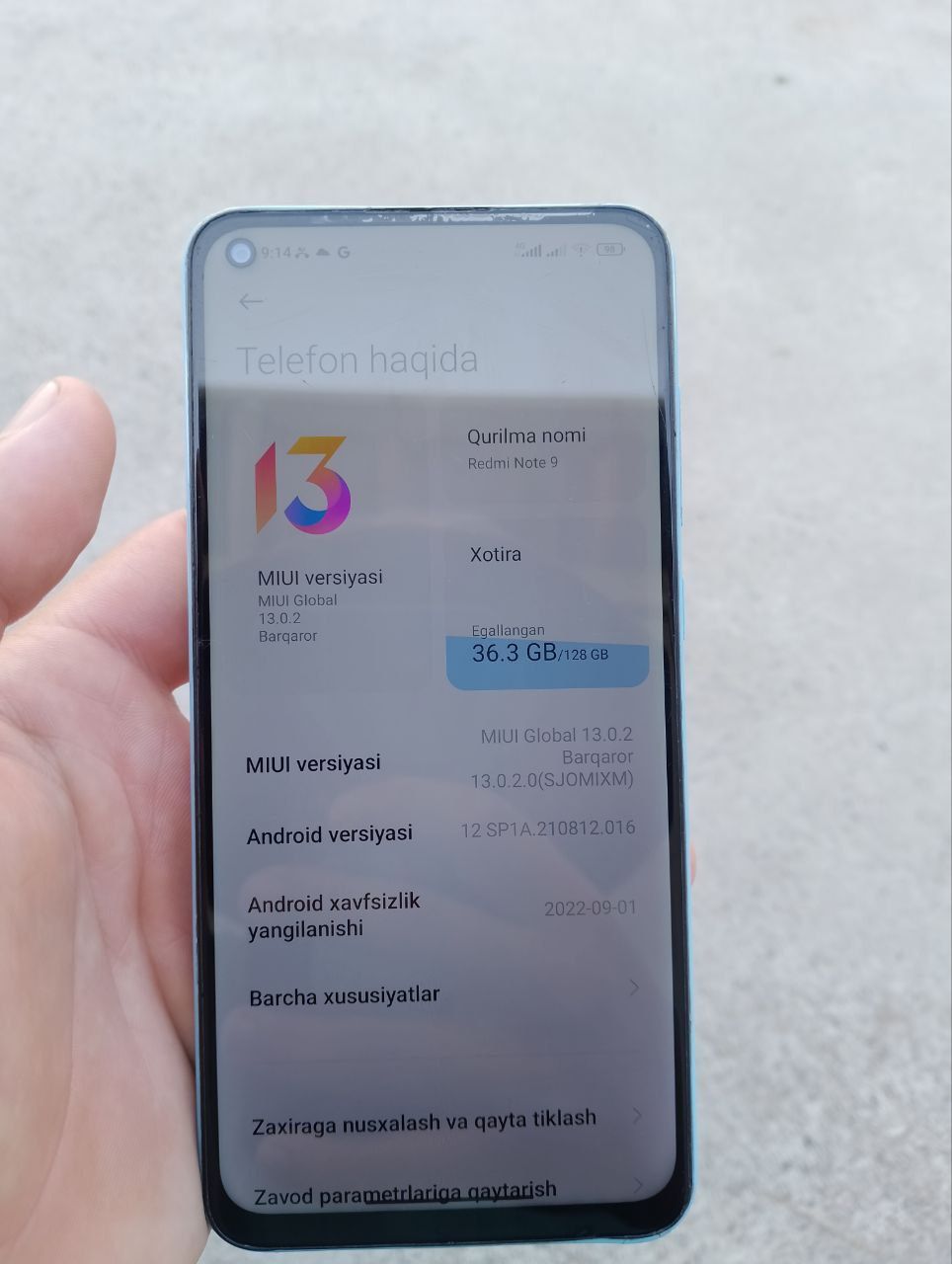 Telefon Redmi not 9