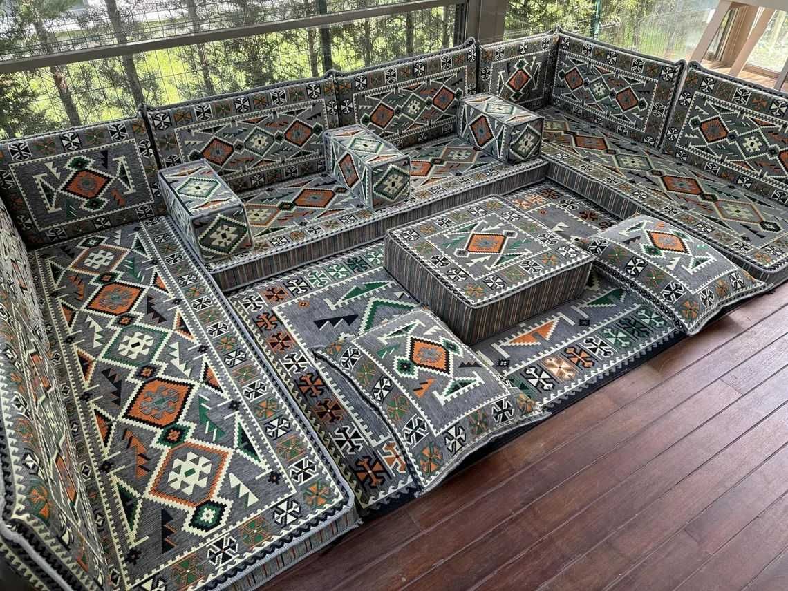 Coltar Traditional Tesatura Speciala in Stil Anatolian , sezut Otoman
