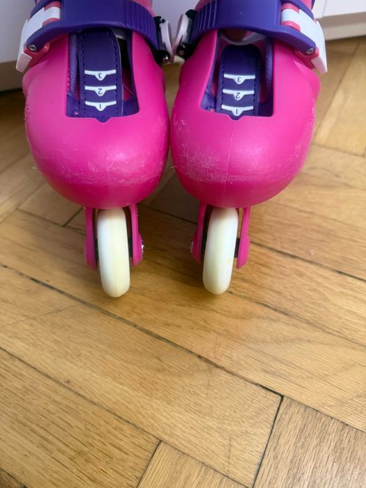 Детски Ролери Play 3 + 3бр. Протектори, Розово/Лилави - 40лв.