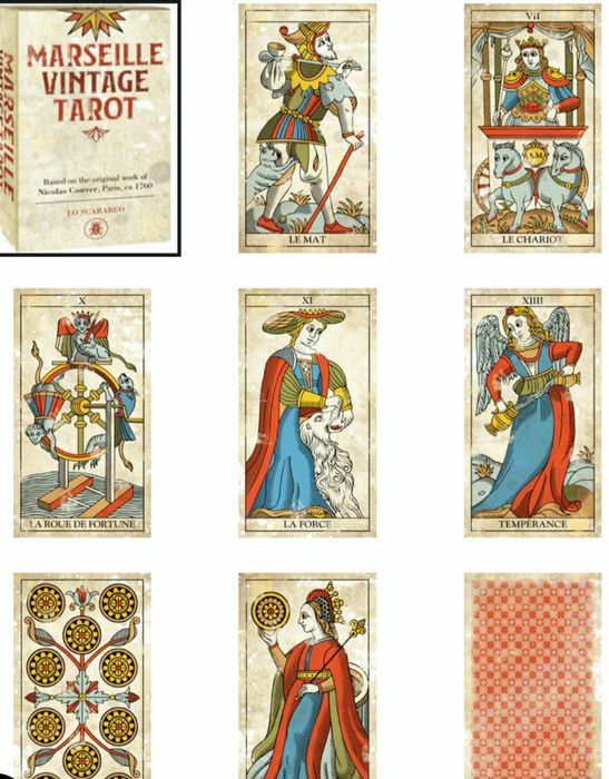 Marseille Vintage Tarot. Lo Scarabeo. Оригинални Таро Колоди.