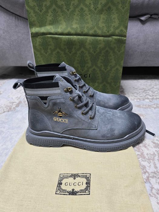 Ghete Gucci Gri ~ Marimea 42 ~ Nou