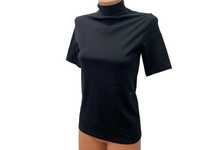 Дамска блуза G-STAR размер S / M тениска столче яка черна