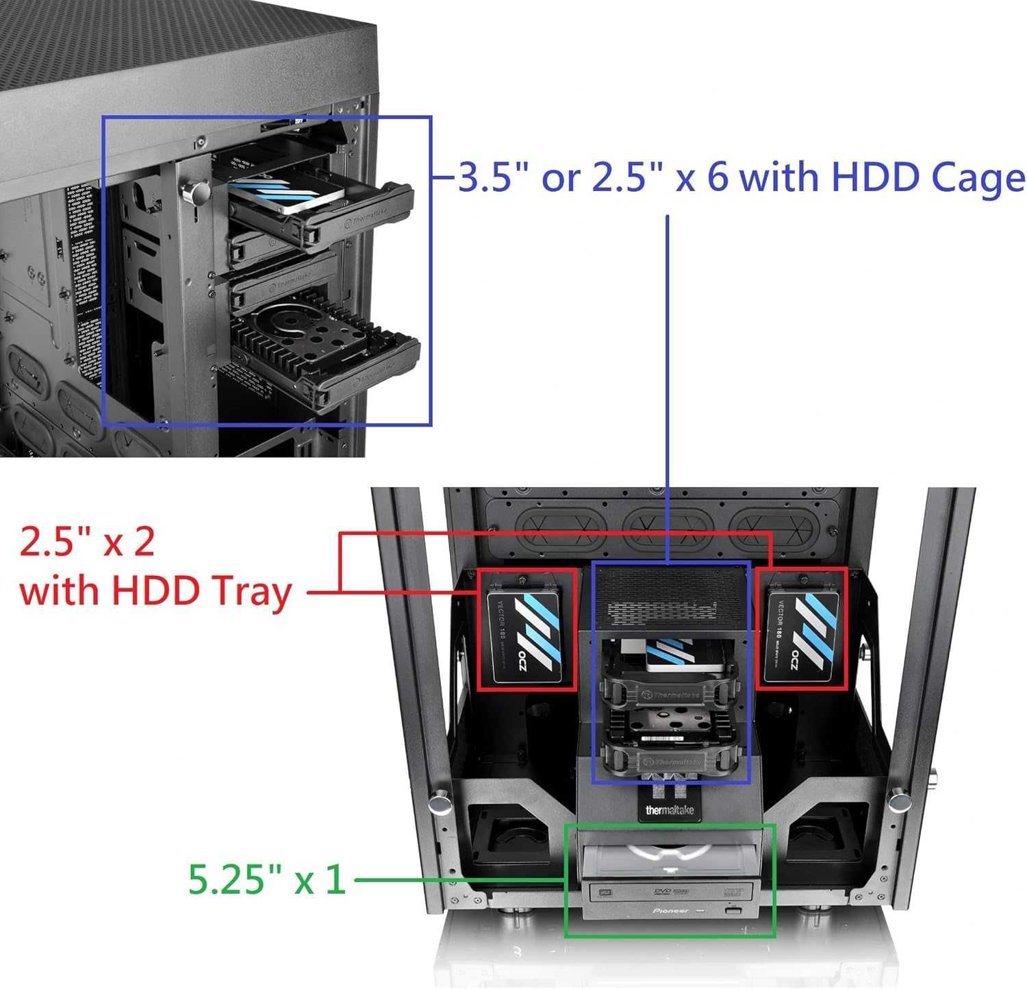 Carcasa ThermalTake The Tower 900 - Black