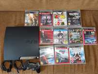 Vând PS3 cu 11 jocuri