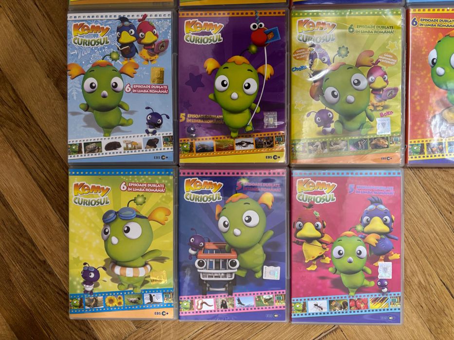 11 Buc DVD-uri Colectia Kemy Curiosul - Desene Animate Educative