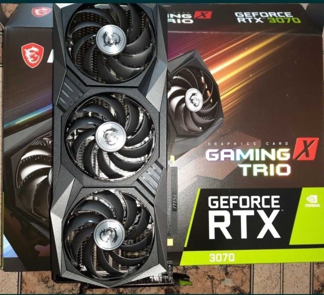 Продаётся Msi Rtx 3070 Gaming X trio 8gb