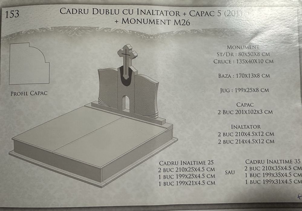 Monumente funerare granit/marmura