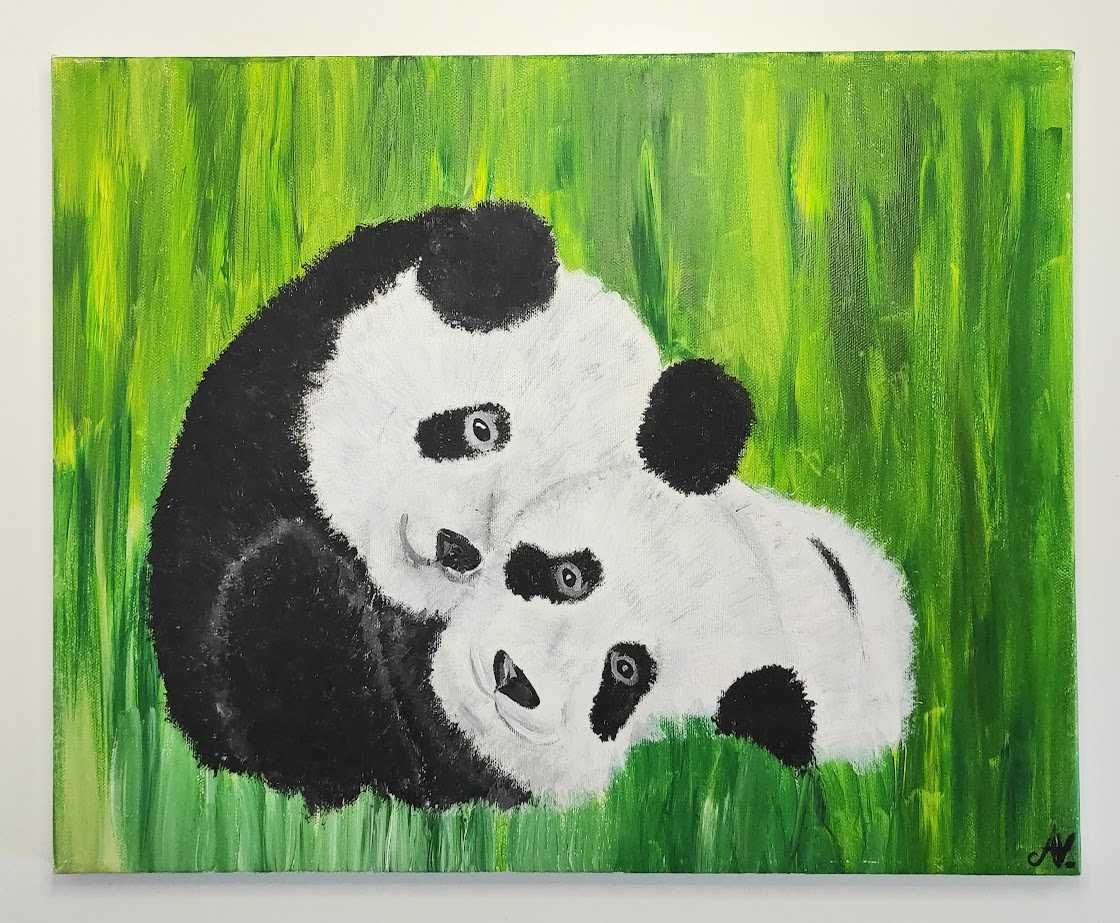 Tablou pictura pe panza panda