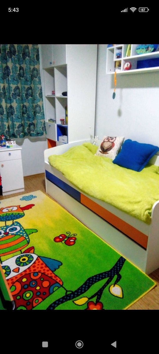 Килим с бухали за детска стая 160/230