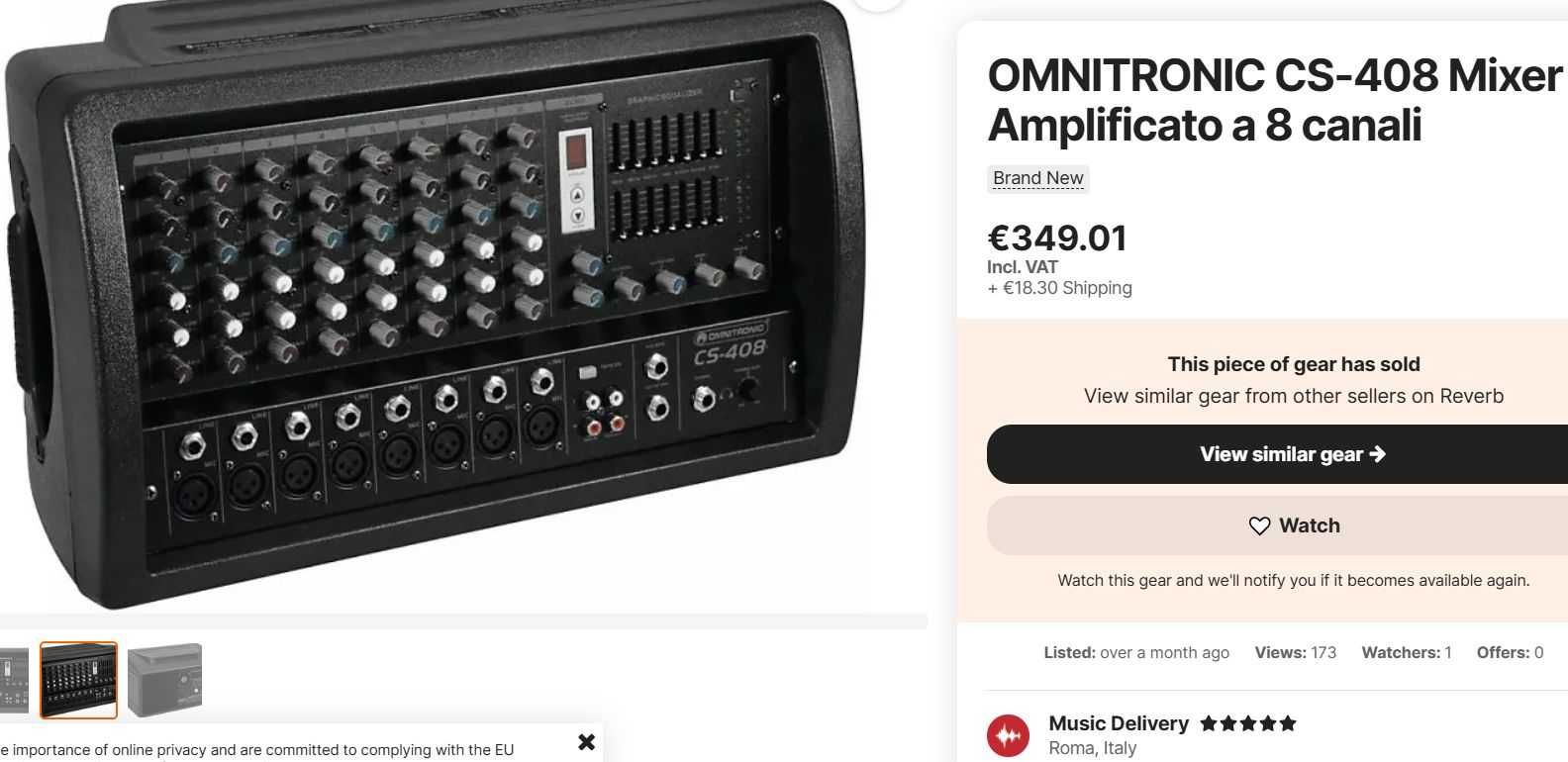 Усилвател 400 вата с миксер, ехо, ефекти, Power Mixer, може +тонколони