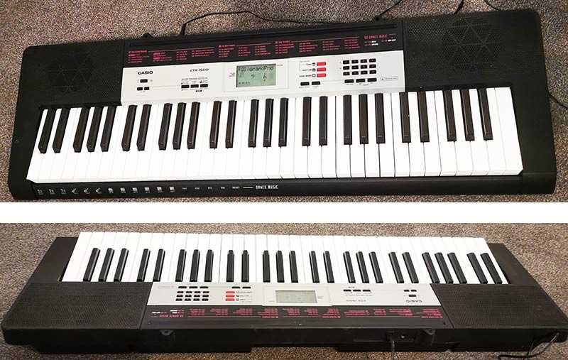 синтезатор клавир CASIO CTK-1500 пиано с 5 октави и плътни клавиши