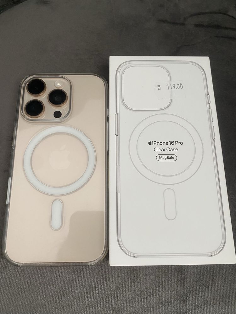 Оригинален гръб за iPhone 16 Pro - прозрачен