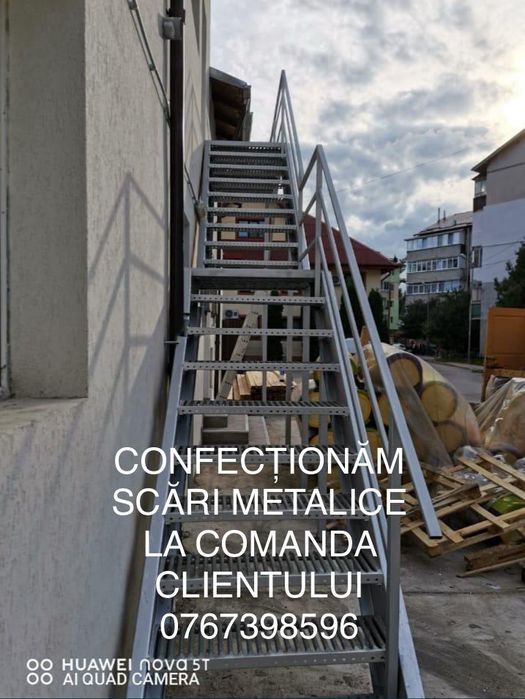 Scara metalica galvanizata pentru case,beciuri și incendiu ISU