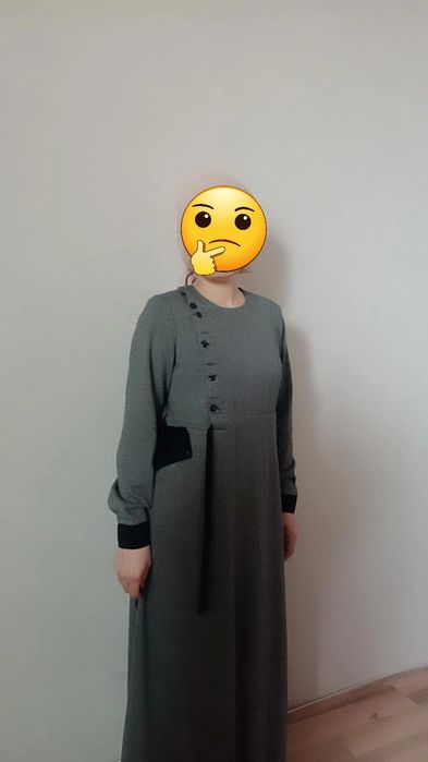 Длинное необычное платье 8000