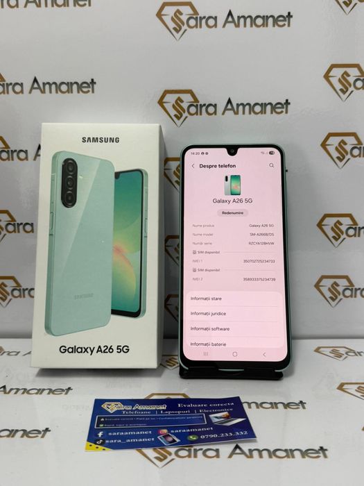 Samsung A26 5G ( nou ) Sara Amanet