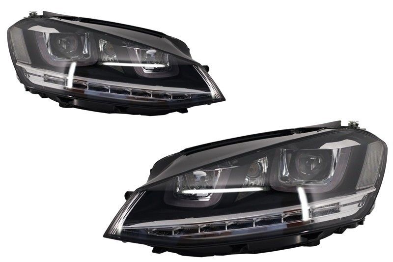 Faruri 3D LED Volan Dreapta VW Golf VII (2012-2017) R-Line LED