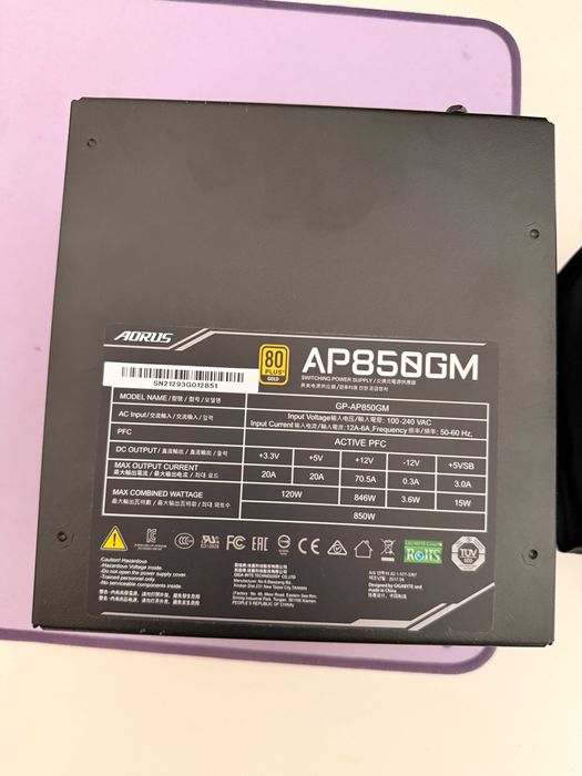 Sursa Gigabyte AORUS P850W 80+ GOLD Modulara