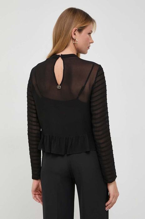 Блуза от тюл и ръчно шити пайети Twinset, размер М, нова с етикет!