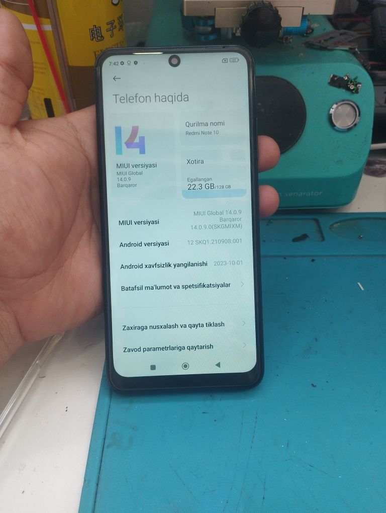 Redmi not 10 4/128