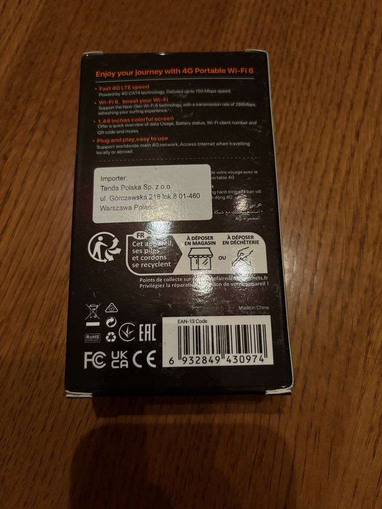 TENDA WiFi6 router 4G cu SIM